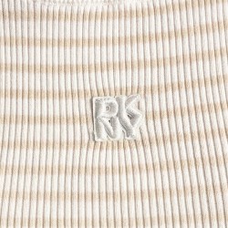 DKNY Camiseta Jeans Beige Blanco Ivory Natural Mujer