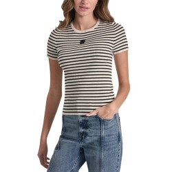 DKNY Camiseta Jeans Negro Blanco Black Mujer