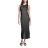 DKNY Vestido Largo Jeans Negro Blanco Mujer