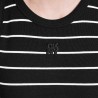 DKNY Vestido Largo Jeans Negro Blanco Mujer