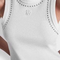 DKNY Camiseta Dome Stunds Tank Blanco White Mujer