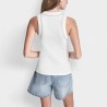 DKNY Camiseta Dome Stunds Tank Blanco White Mujer