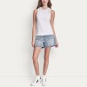 DKNY Camiseta Dome Stunds Tank Blanco White Mujer