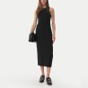 DKNY Vestido Domestud Maxi Negro Black Mujer