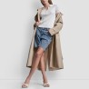 DKNY Polo Ribbed Rhinestone Marfil Ivory Mujer