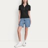 DKNY Polo Ribbed Rhinestone Negro Black Mujer