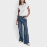 DKNY Camiseta Blanco White Silver Mujer