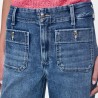 DKNY Pantalón Vaquero Jean De Tiro Alto y Pierna Ancha Azul Baxter Mujer