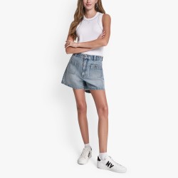 DKNY Pantalón Corto Blue Denim Shorts Azul Mujer