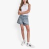 DKNY Pantalón Corto Blue Denim Shorts Azul Mujer