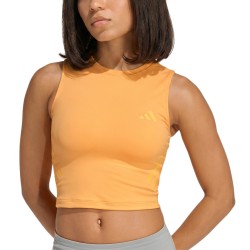 ADIDAS Camiseta Corta Top Iconic Running Naranja Semi Ice Tangerine Mujer