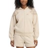 Adidas Sudadera Future Icons Three Stripes Beige Crema Crystal Linen Mujer