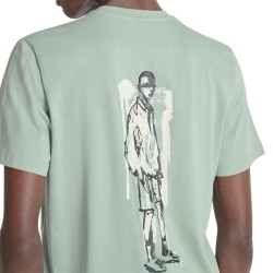 Antony Morato Camiseta Con Estampado Y Logotipo Verde Aquamarine Hombre