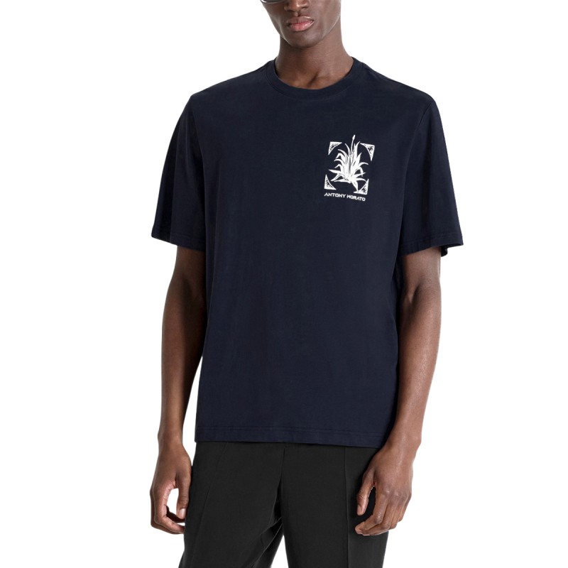 Antony Morato Camiseta Relaxed Fit Algodón Azul Oscuro Blue Hombre