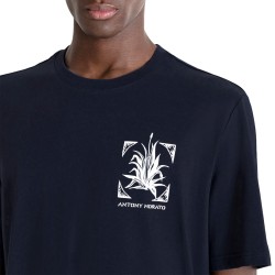 Antony Morato Camiseta Relaxed Fit Algodón Azul Oscuro Blue Hombre