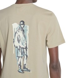 Antony Morato Camiseta Con Estampado Y Logotipo Beige Safari Hombre