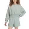 Adidas Sudadera Holgada Soft Lux Azul Verdoso Wonder Sage Mujer