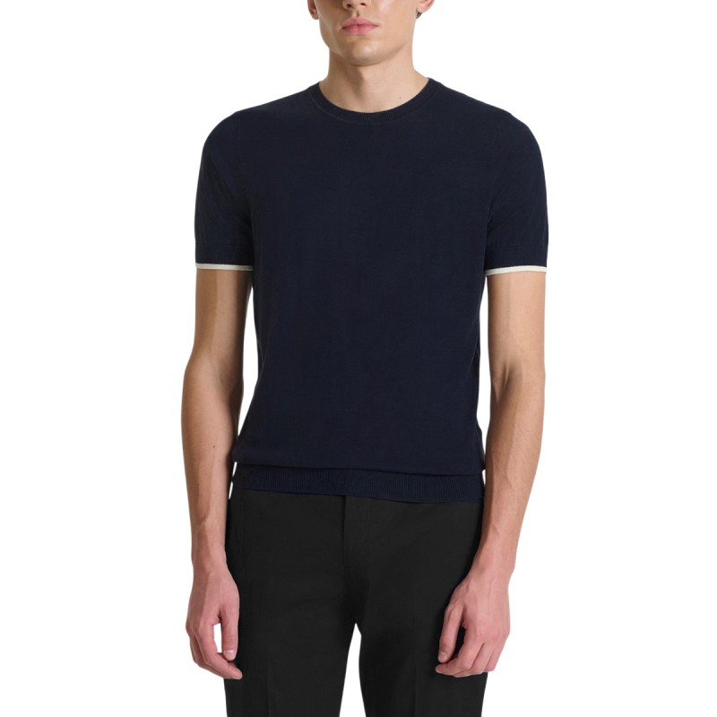 Antony Morato Jersey Cuello Redondo Regular Fit Azul Oscuro Soft Blue Hombre