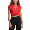 ADIDAS Camiseta Seasonals Collegiate Typography Rojo Pure Ruby Niño