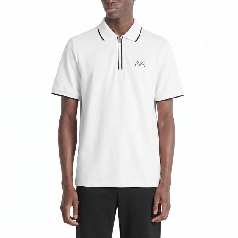 Antony Morato Polo Regular Fit De Piqué De Algodón Blanco Cream Hombre