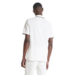 Antony Morato Polo Regular Fit De Piqué De Algodón Blanco Cream Hombre