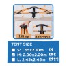 Joluvi Tienda De Campaña Camping Pop-up Tent Naranja