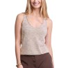 Markup Chaleco Canotta Beige Safari Mujer