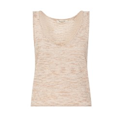 Markup Chaleco Canotta Beige Safari Mujer