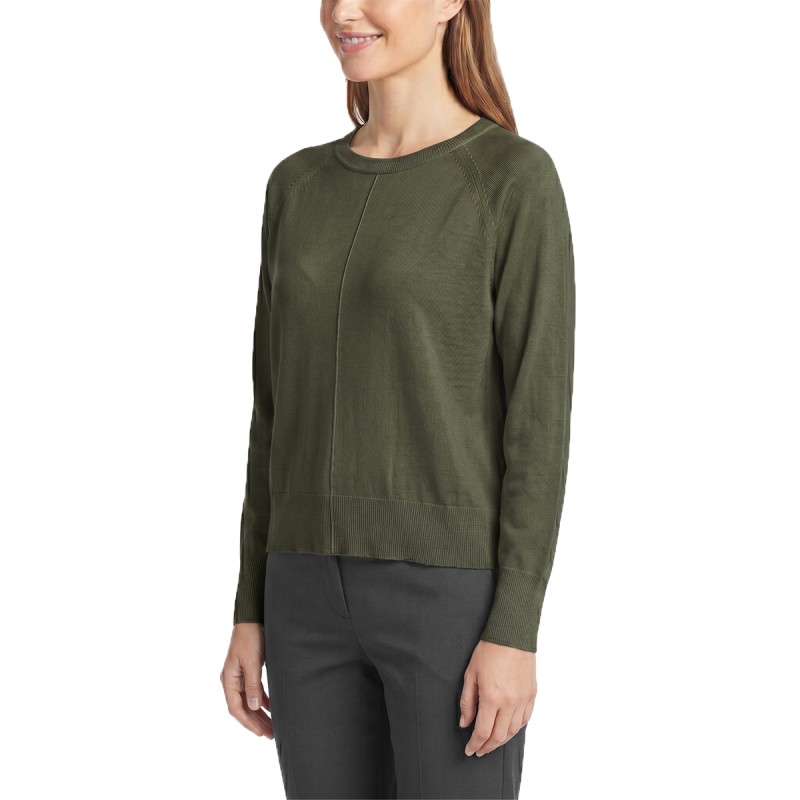 Markup Camiseta Raglán Verde Militare Mujer