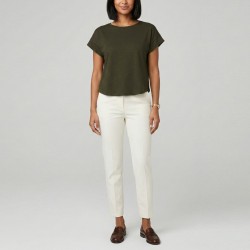 Markup Camiseta Over In Cotone Verde Militare Mujer