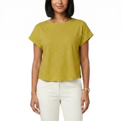 Markup Camiseta Over In Cotone Verde Claro Cedro Mujer