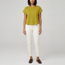 Markup Camiseta Over In Cotone Verde Claro Cedro Mujer