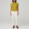 Markup Camiseta Over In Cotone Verde Claro Cedro Mujer