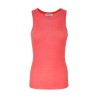 Markup Camiseta Girocollo A Coste Rosa Rosso India Mujer