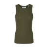 Markup Camiseta Girocollo A Coste Verde Militar Mujer