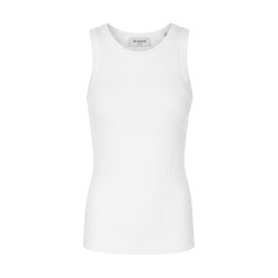Markup Camiseta Girocollo A Coste Blanco Off White Mujer