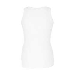 Markup Camiseta Girocollo A Coste Blanco Off White Mujer