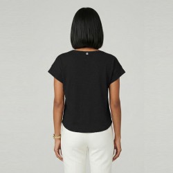 Markup Camiseta Over In Cotone Negro Nero Mujer