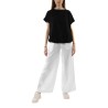 Markup Camiseta Over In Cotone Negro Nero Mujer