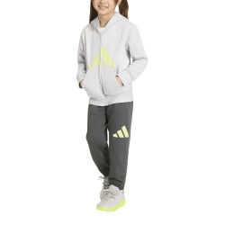 ADIDAS Conjunto Chándal LK BL FL FZ TS Gris Amarillo Niño
