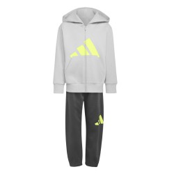 ADIDAS Conjunto Chándal LK BL FL FZ TS Gris Amarillo Niño