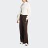 ADIDAS Pantalón Largo Seasonal Essentials Leopard Print French Terry Pants with 3-Stripes Marrón Aurora Coffe Mujer