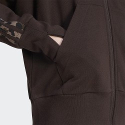 ADIDAS Chaqueta Animal Print 3 Stripes Marrón Mujer