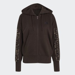 ADIDAS Chaqueta Animal Print 3 Stripes Marrón Mujer