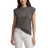 Silbon Camiseta Roll Out Have A Nice Day Gris Negro Mujer
