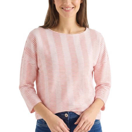 Cecil Camiseta Rayas Roja...