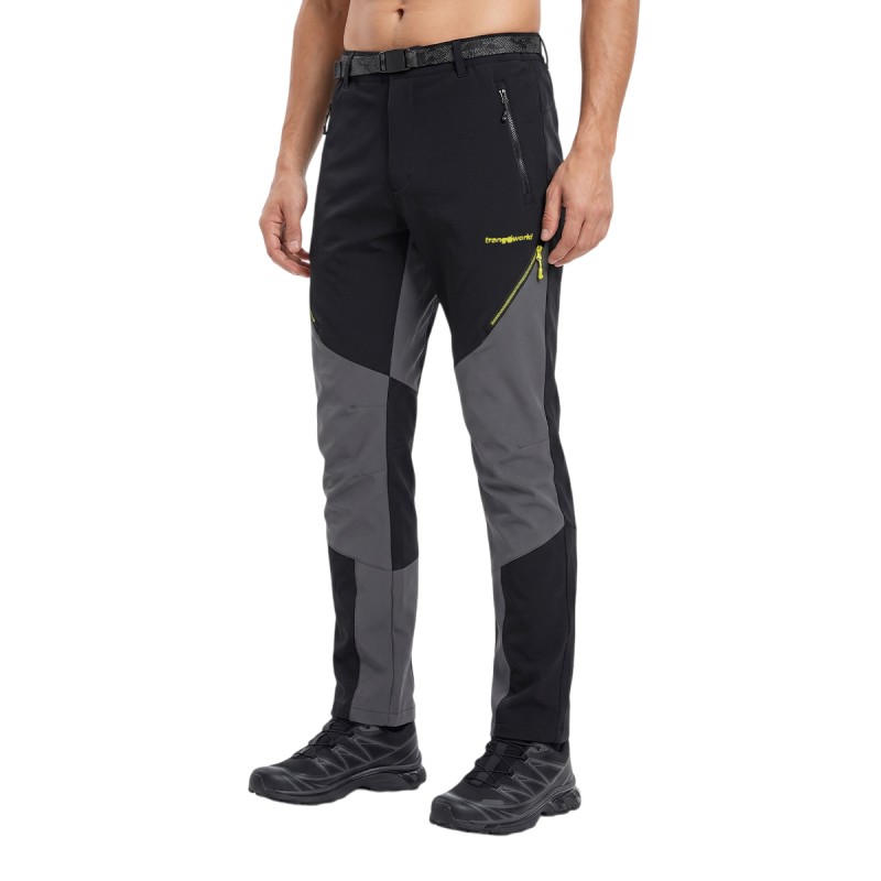 Trangoworld Pantalón Trekking Grisons Negro Verde Hombre