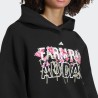 ADIDAS Sudadera Farm Rio Negro Estampado Black Mujer