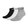 ADIDAS Calcetines Tobilleros Think Linear Blanco Negro Gris (pack 3 pares)