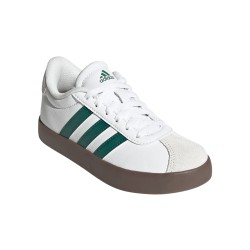 ADIDAS Zapatilla Vl Court 3.0 K Blanco Verde Niño
